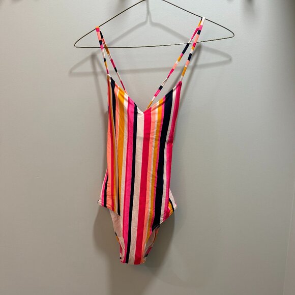 Aerie strappy full coverage one piece swimsuit size small - Picture 3 of 6